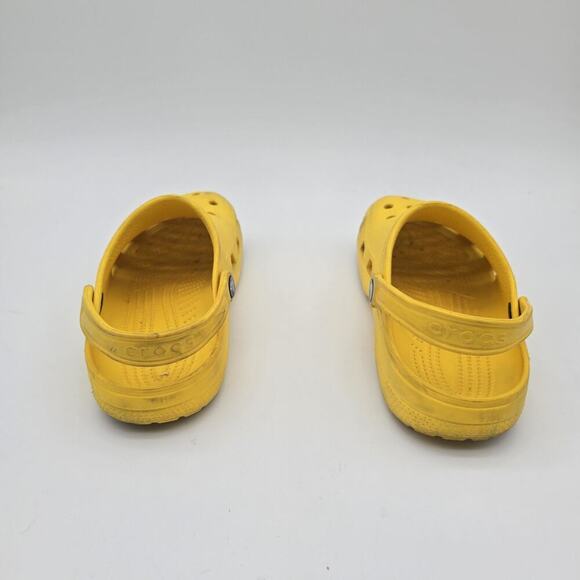 Crocs Sandals Womens 9 Mens 7 Yellow Slingback Shoes Classic Clog - Picture 4 of 9